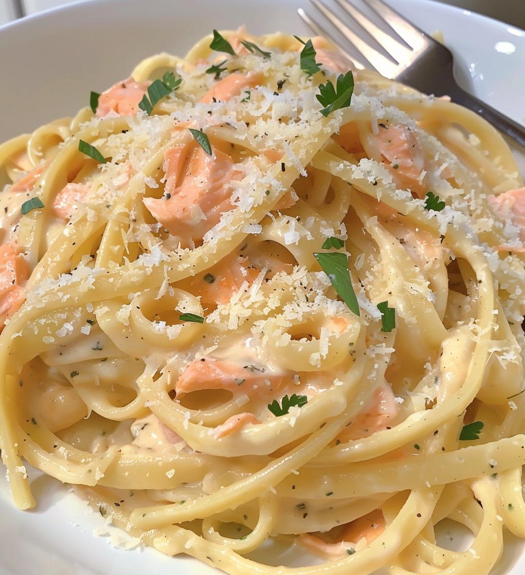 Salmon Pasta - detail 1