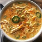Spicy Jalapeño Popper Chicken Soup