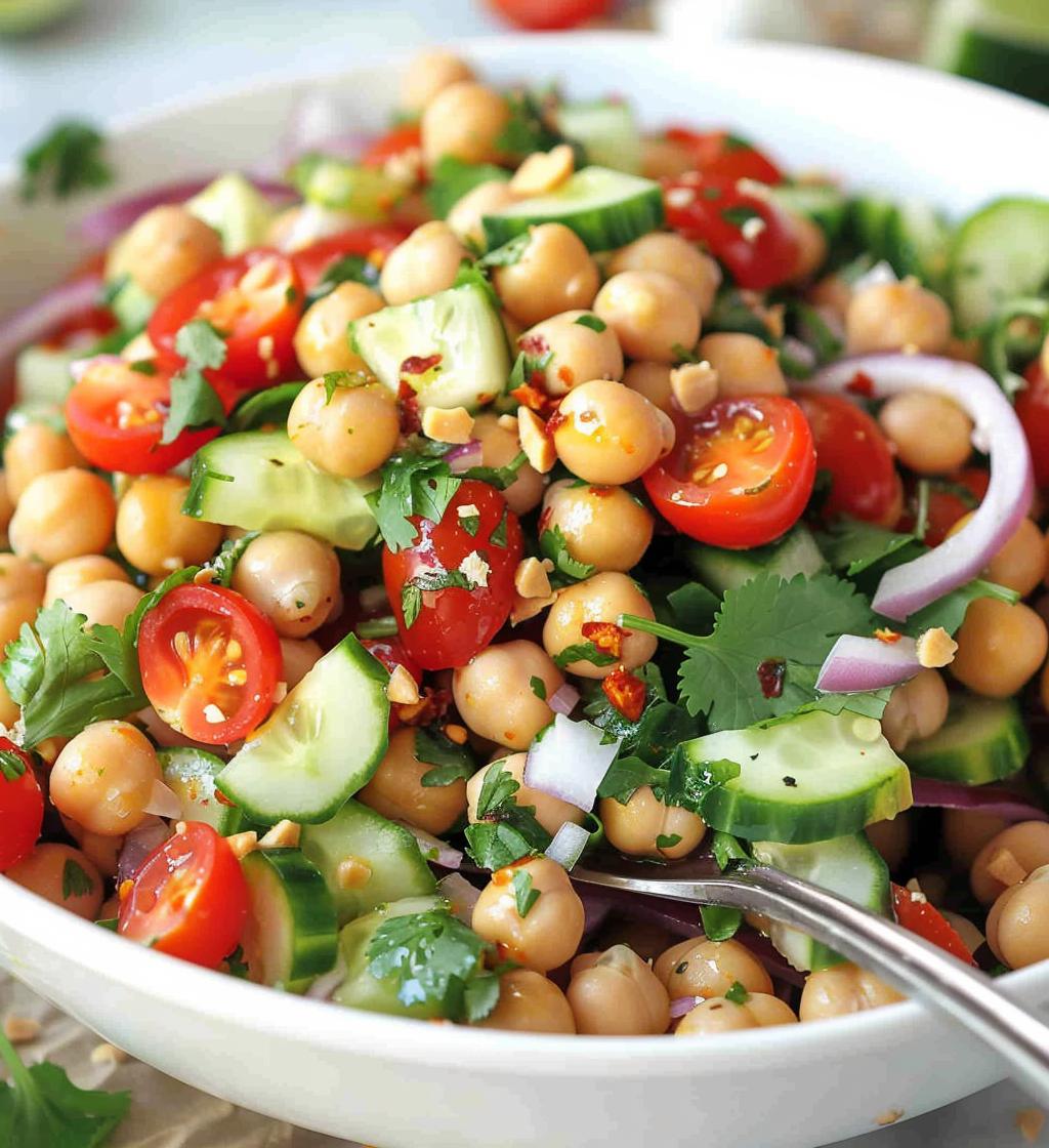 Thai Chickpea Salad - detail 1